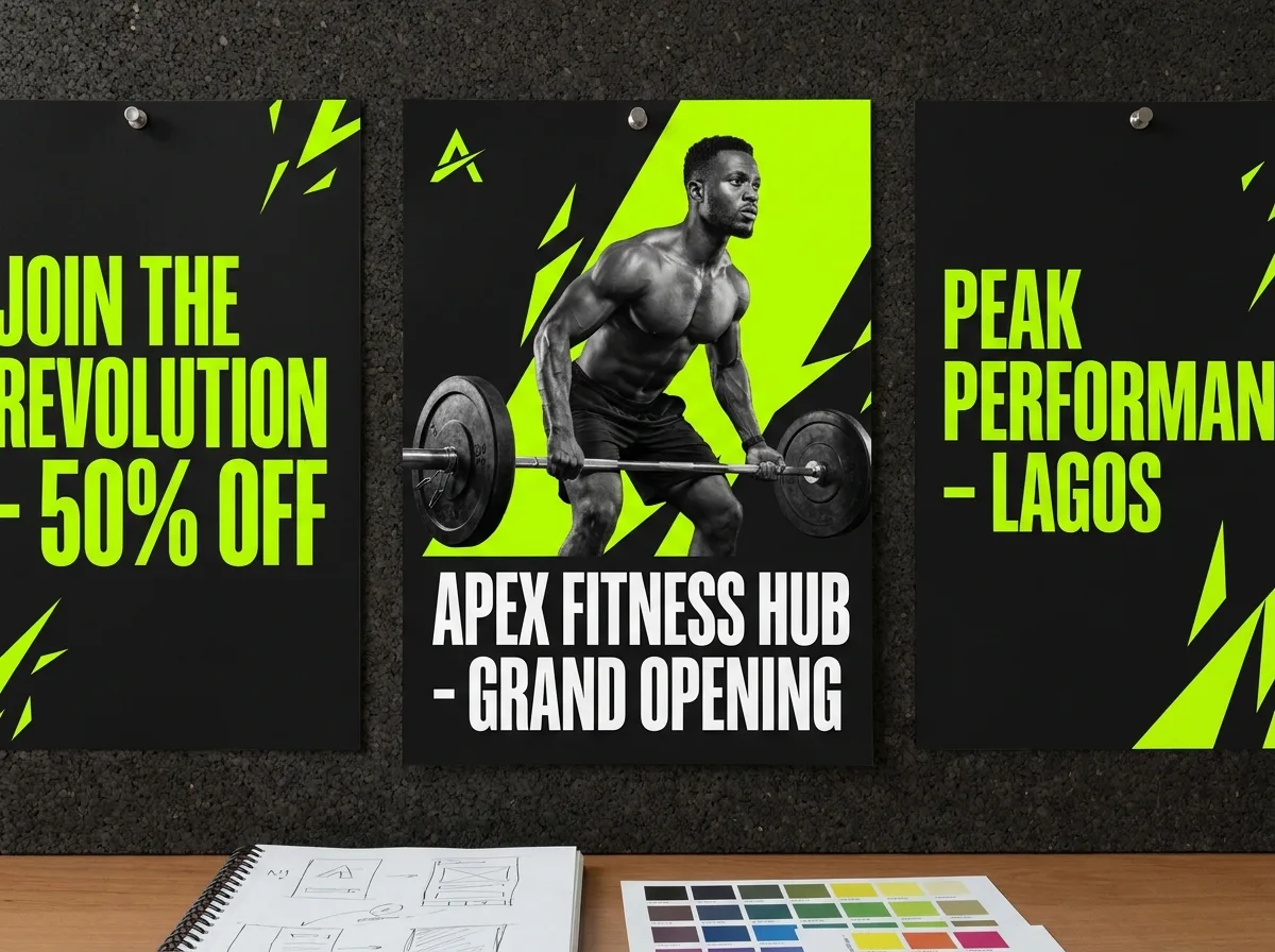 Apex Fitness promotional flyer design
