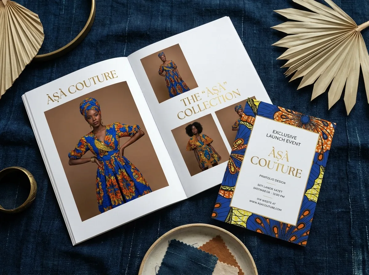 Asa Couture fashion lookbook design