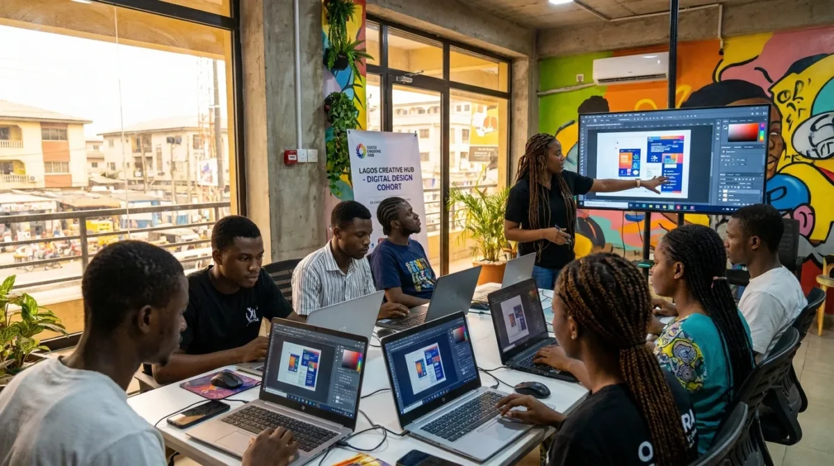Kayshow University digital skills training classroom in Lagos