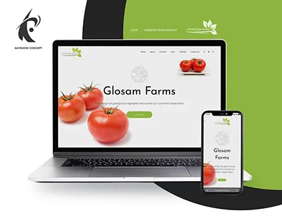 Glosam Farms website by Kayshow Concept